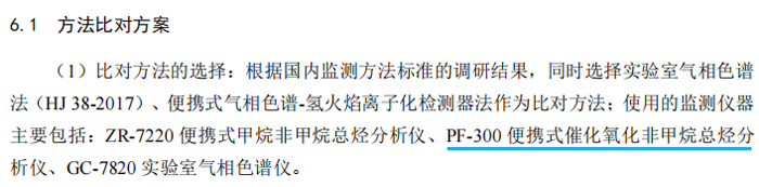 《固定污染源廢氣總烴、甲烷和非甲烷總烴的測定便攜式催化氧化-氫火焰離子化檢測器法》