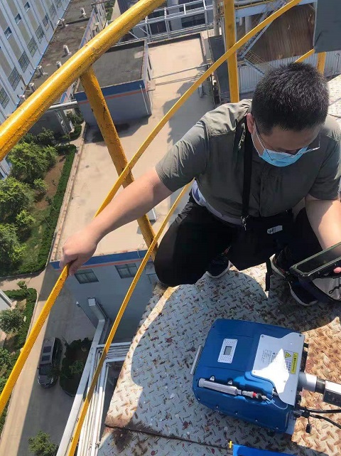 茌平華旭新材料現(xiàn)場監(jiān)測非甲烷總烴濃度變化