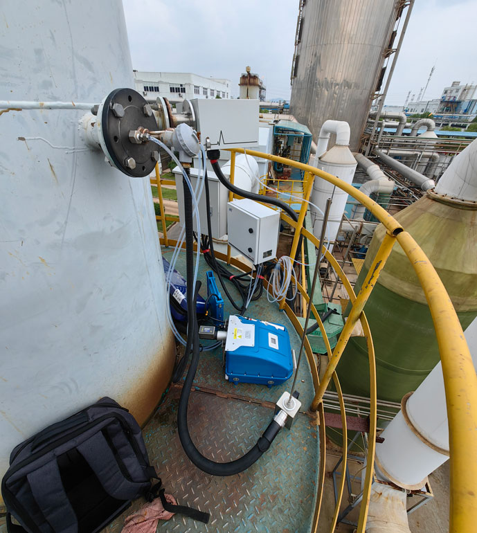 配合湖北省廳在黃石市各個企業(yè)進行巡檢幫扶現(xiàn)場測試